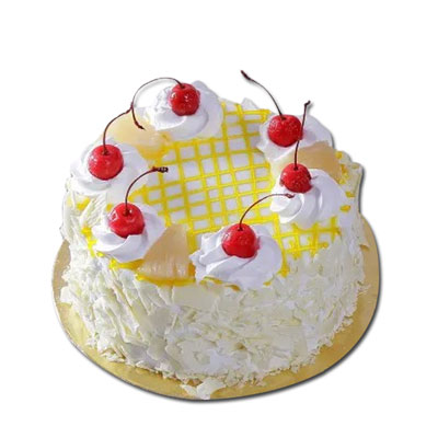 "Delicious Round shape Pineapple cake - 1kg (code PC15) - Click here to View more details about this Product